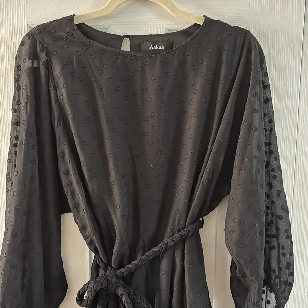 Black long sleeve dress